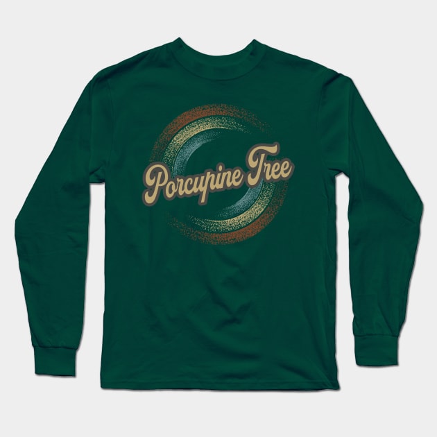 Porcupine Tree Circular Fade Long Sleeve T-Shirt by anotherquicksand